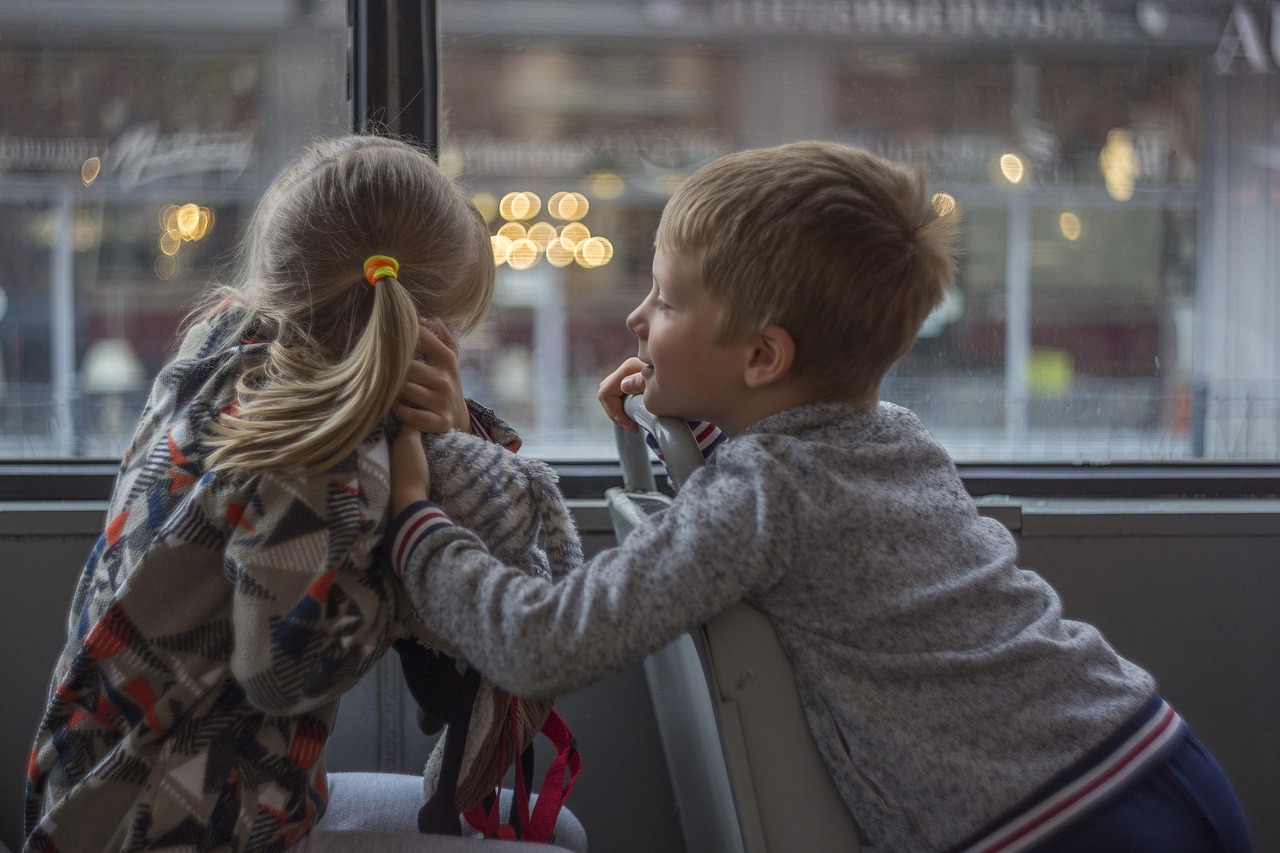 children, boy, girl, bus, happy, children, children, children, children, children, bus, bus, bus, bus